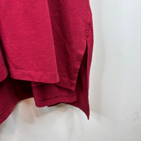 Universal Standard Tesino Midi Dress 32 Long Sleeve Stretch Jersey V Neck Red - Picture 5 of 13